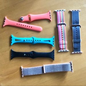 Lot of SIX Apple Watch bands 38/40mm